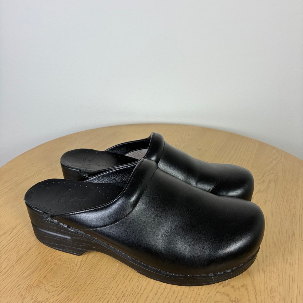 Dansko Sonja Leather Clogs Mules Womens EU 41 US 10.5-11 Comfort Nursing Shoes